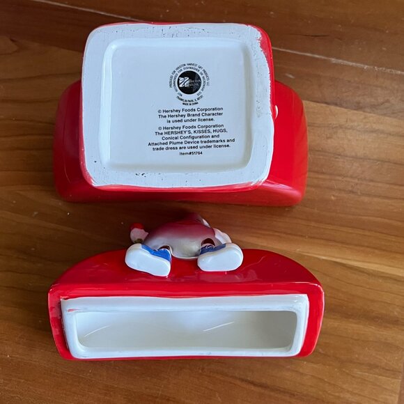 Hershey's Chocolate Kisses Candy Jar, Heart Candy Jar, Trinket Box, Valentines - Picture 6 of 7